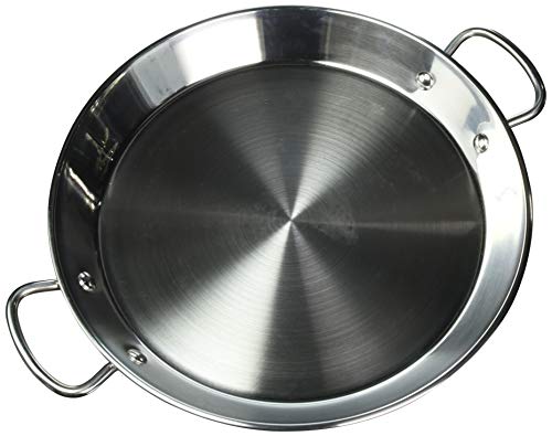 Guison Paella-Pfanne aus Edelstahl mit Sandwichboden, silber, 32 cm von Garcima