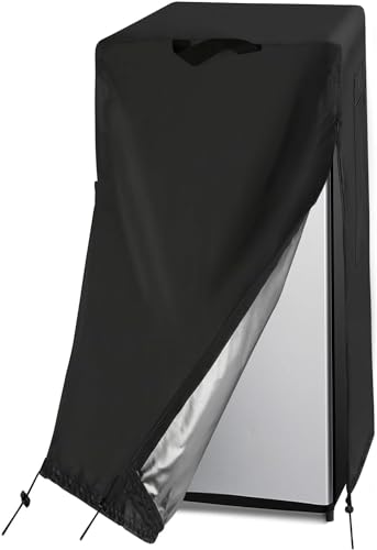 Guisong Kühlschrankabdeckung, wasserdichte und staubdichte Abdeckung zum Schutz von Standgefrierschränken/Getränkekühlschränken – Geeignet für Kühlräume (61 cm B x 61 cm T x 188 cm H) von Guisong