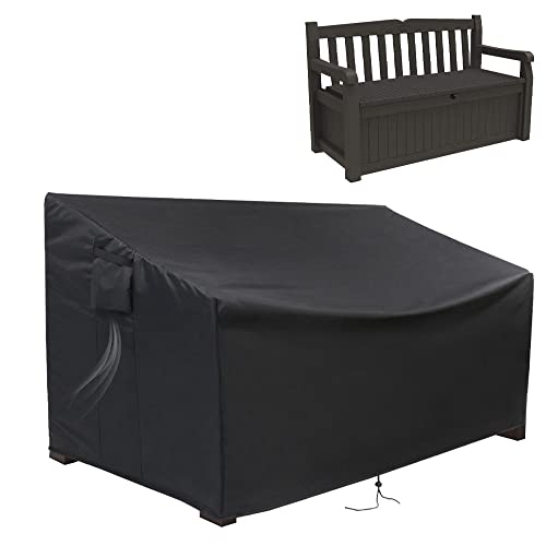 Guisong Outdoor Storage Bench Cover, Protective Cover for Keter Bench Deck Box 70 Gallon, Waterproof Covers for Patio Benchs/Seating Storage Cabinet Guisong Outdoor Storage Bench Cover, Protective Cover for Keter Bench Deck Box 70 Gallon, Waterproof Covers for Patio Benchs/Seating Storage Cabinet von Guisong