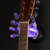 Illuminati - Led Beleuchtete Crystal Clear Hand Gitarren-Instrumenten-Aufhänger Von Guitargrip Rechte Griff von GuitarGrips