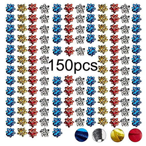 150er Set Geschenkschleifen Selbstklebend Geschenk Schleifen Bunt Dekoschleifen Ziehschleifen Weihnachtsschleifen Christmas Bows Geschenkbänder für Weinflaschen Geschenkverpackung 150er Set Geschenkschleifen Selbstklebend Geschenk Schleifen Bunt Dekoschleifen Ziehschleifen Weihnachtsschleifen Christmas Bows Geschenkbänder für Weinflaschen Geschenkverpackung von Gujey