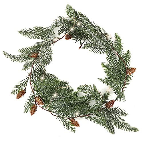 180cm Weihnachtsgirlande mit LED Künstlich Tannengirlande Weihnachtskiefer Girlande Weihnachtsdeko Kiefernzapfen Deko für Kamin Tür Winter Innen und Außen Urlaubsdekorationen 180cm Weihnachtsgirlande mit LED Künstlich Tannengirlande Weihnachtskiefer Girlande Weihnachtsdeko Kiefernzapfen Deko für Kamin Tür Winter Innen und Außen Urlaubsdekorationen von Gukasxi