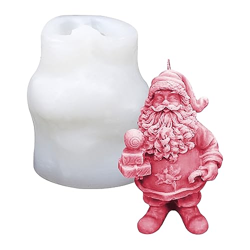 3D Weihnachtsmann Silikonform, Weihnachten Kerzenform DIY, Santa Delivering Geschenk Silikonform für Kerze machen, DIY Handwerk Harz Form für Fondant Kuchen, Aromatherapie Kerze, Schokolade, Seife 3D Weihnachtsmann Silikonform, Weihnachten Kerzenform DIY, Santa Delivering Geschenk Silikonform für Kerze machen, DIY Handwerk Harz Form für Fondant Kuchen, Aromatherapie Kerze, Schokolade, Seife von Gukasxi