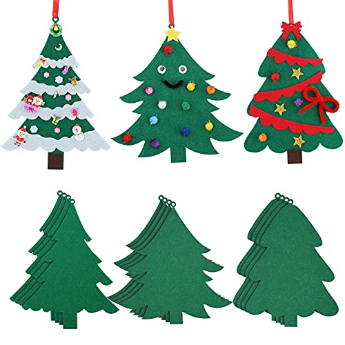 Gukasxi 12 kleine Filz-Weihnachtsbaum mit abnehmbaren Ornamenten DIY Filz Weihnachtsbaum für Kinder Weihnachtsdekoration Weihnachtsbäume für Kleinkinder Geschenke für Kinder Neujahr handgefertigte Gukasxi 12 kleine Filz-Weihnachtsbaum mit abnehmbaren Ornamenten DIY Filz Weihnachtsbaum für Kinder Weihnachtsdekoration Weihnachtsbäume für Kleinkinder Geschenke für Kinder Neujahr handgefertigte von Gukasxi