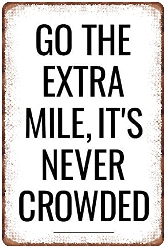 Kreatives Metall-Blechschild Go The Extra Mile, It's Never Crowded For Home Yard Farm Garden Garage Inspirierende Zitate Wanddekoration Blechschilder 20,3 x 30,5 cm Kreatives Metall-Blechschild Go The Extra Mile, It's Never Crowded For Home Yard Farm Garden Garage Inspirierende Zitate Wanddekoration Blechschilder 20,3 x 30,5 cm von Guktmcet