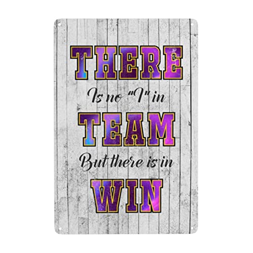 Lustiges Metall-Blechschild "There Is No I In Team But There Is A Win For Home Yard Farm Garden Garage Inspirierende Zitate Wanddekoration Blechschilder 20,3 x 30,5 cm Lustiges Metall-Blechschild "There Is No I In Team But There Is A Win For Home Yard Farm Garden Garage Inspirierende Zitate Wanddekoration Blechschilder 20,3 x 30,5 cm von Guktmcet