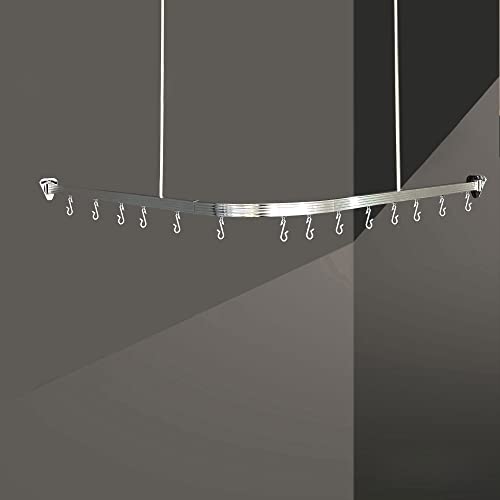 DUSCHVORHANG STANGE WINKELSTANGE VORHANGSCHIENE BARRIEREFREI WEISS CHROM (BADENA XL Chrom) von Gulfstream Komfort