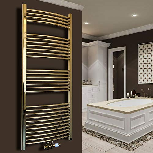Gulfstream Komfort Badheizkörper 1150 x 600 mm in Gold gebogen Hochwertiger Handtuchheizkörper Handtuchwärmer Gulfstream Komfort Badheizkörper 1150 x 600 mm in Gold gebogen Hochwertiger Handtuchheizkörper Handtuchwärmer von Gulfstream Komfort