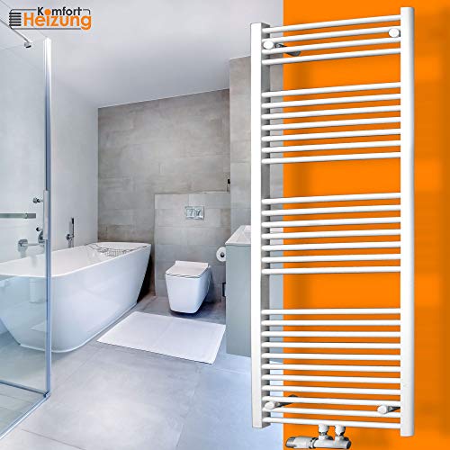 Gulfstream Komfort Badheizkörper 1800 x 600 mm in Weiß gerade Hochwertiger Handtuchheizkörper Handtuchwärmer von Gulfstream Komfort