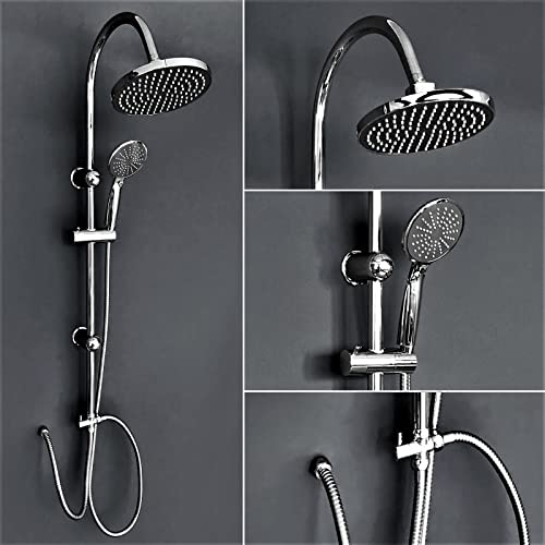 Gulfstream Komfort Duscharmatur Duscharmaturen Regendusche Mischbatterie Schwarz Chrom (BALI CHROM) von Gulfstream Komfort