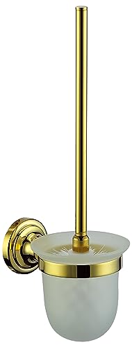 Hochwertige WC-Bürste mit Halter in Gold von Gulfstream Komfort