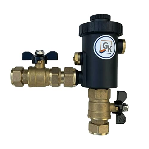 Schlammabscheider Heizung mit Magnet Schmutzfänger Magnetfilter aus Technopolymer bis 10 Bar 3/4'' von Gulfstream Komfort