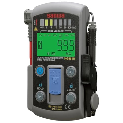 GuliTech Japan Sanwa HG561H Isolation Tester Kleine Größe 7 Test Spannungsbereiche Isolation Widerstand Tester von GuliTech