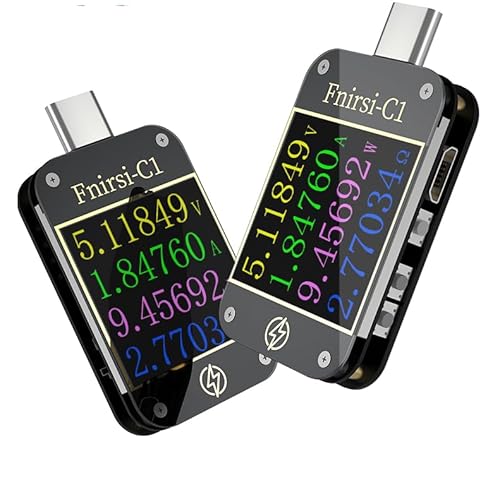 GuliTech USB Tester Charge Detection FNIRSI-C1 Type-C PD Trigger USB-C Voltmeter Ammeter Fast Charging Protocol Test Type-C Meter Power Bank tester With PC Software(FNIRSI-C1 wo Bluetooth) von GuliTech