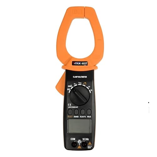 GuliTech VICTOR/RuoShui 6050 True RMS Digital Current Clamp meter 3999 Counts Lcd Display Auto Range 1000V 2000A AC DC larger Current Voltage Multimeter(VICTOR 6052) von GuliTech