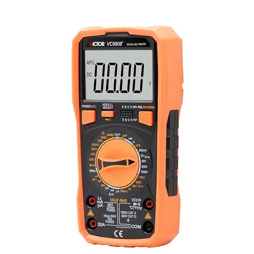 GuliTech VICTOR/RuoShui VC9808+ Multimeter High precision digital 2000uF capacimeter 10MHz Frequency temperature and inductance measuring with LCR tester(VICTOR VC9808+) von GuliTech