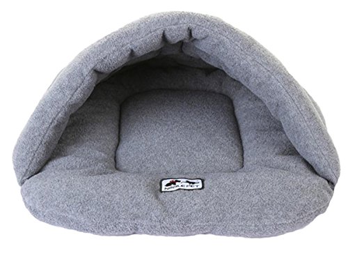 Gullor Winter warm komfortabel Haustier Hund Katze Kaninchen Kissen halb verdeckt Bett Schlafsack - Grau (M) von Gullor