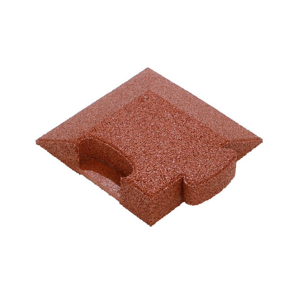 Gum-Tech Bodenschutzmatte Eckstück Abgeschrägt für Fallschutzplatten, Passend für Gum-Tech „Fallschutzplatte „Puzzle mat 3D“ von Gum-Tech