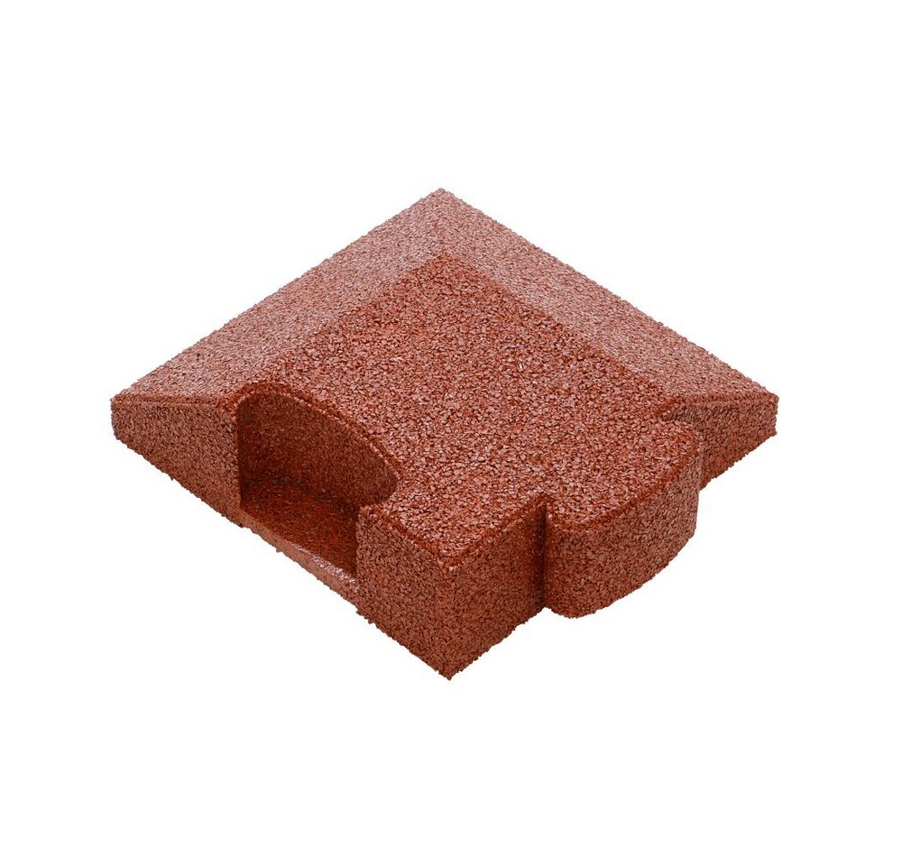 Gum-Tech Bodenschutzmatte Eckstück Abgeschrägt für Fallschutzplatten, Passend für Gum-Tech „Fallschutzplatte „Puzzle mat 3D“ von Gum-Tech