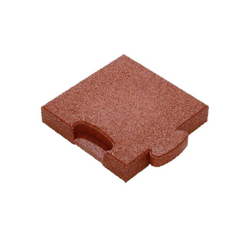 Gum-Tech Bodenschutzmatte Eckstück Gerade für Fallschutzplatten, 25x25 cm, Geeignet für Gum-Tech Fallschutzplatte „Puzzle mat 3D“ von Gum-Tech