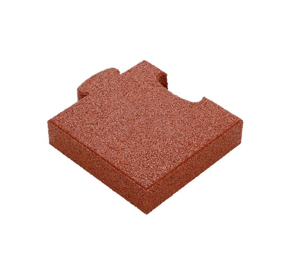 Gum-Tech Bodenschutzmatte Eckstück Gerade für Fallschutzplatten, 25x25 cm, Geeignet für Gum-Tech Fallschutzplatte „Puzzle mat 3D“ von Gum-Tech