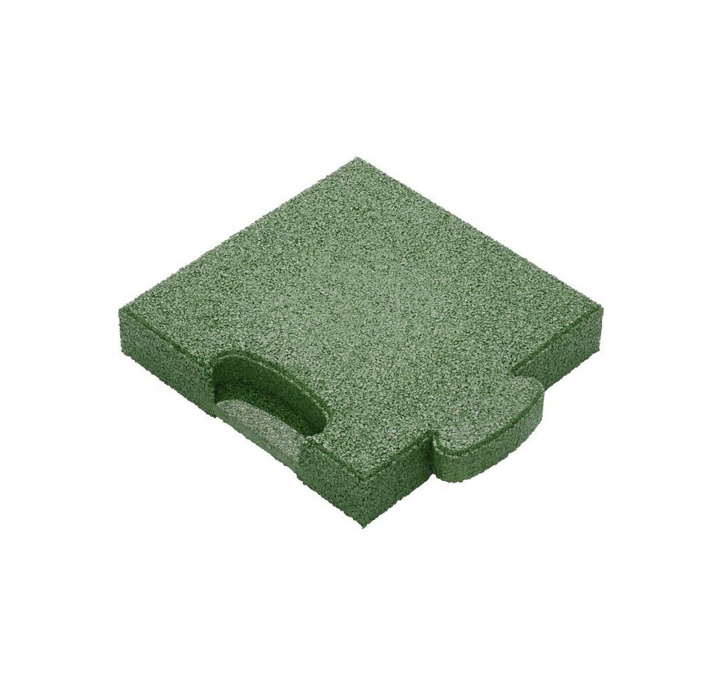 Gum-Tech Bodenschutzmatte Eckstück Gerade für Fallschutzplatten, 25x25 cm, Geeignet für Gum-Tech Fallschutzplatte „Puzzle mat 3D“ von Gum-Tech