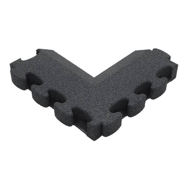 Gum-Tech Bodenschutzmatte Negatives Eckstück Abgeschrägt für Fallschutzplatten, Geeignet für Gum-Tech Fallschutzplatte „Puzzle mat 3D“ von Gum-Tech