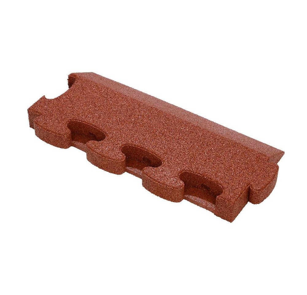 Gum-Tech Bodenschutzmatte Randstück Abgeschrägt für Fallschutzplatten, Passend für Gum-Tech „Fallschutzplatte „Puzzle mat 3D“ von Gum-Tech
