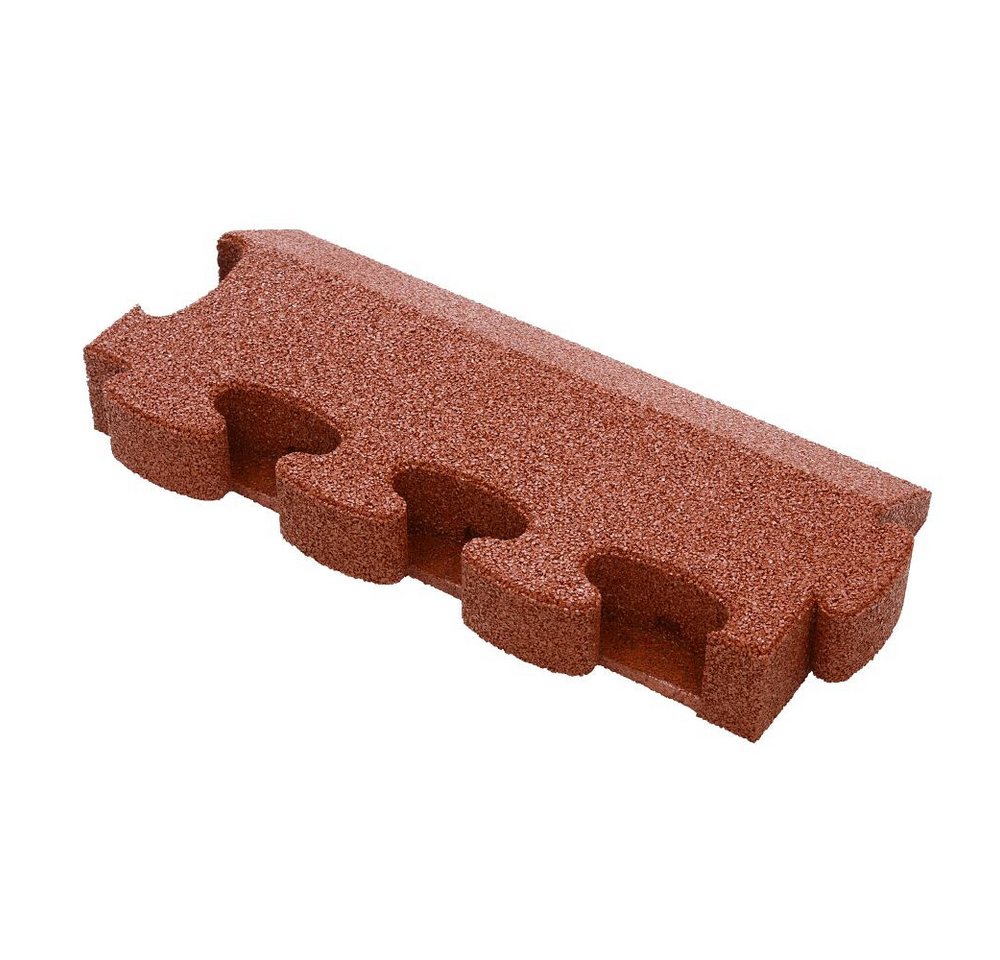 Gum-Tech Bodenschutzmatte Randstück Abgeschrägt für Fallschutzplatten, Passend für Gum-Tech „Fallschutzplatte „Puzzle mat 3D“ von Gum-Tech
