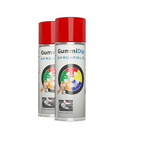 Gummi Dip ROT Sprühfolie rot, Spray, 2er Set, 2x400 ml Gummi Dip ROT Sprühfolie rot, Spray, 2er Set, 2x400 ml von Gummi Dip