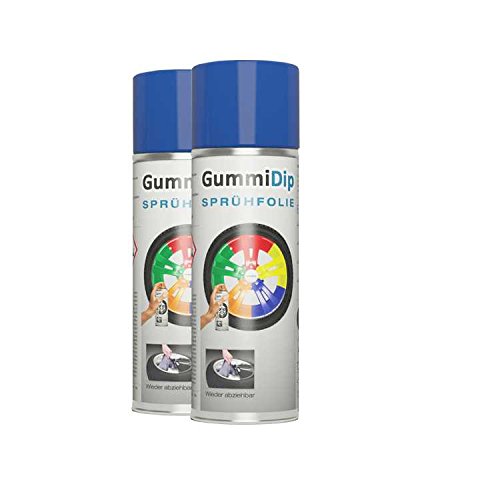 Gummi Dip Sprühfolie, Spray, 2er Set, 2x400 ml (Blau) von Gummi Dip