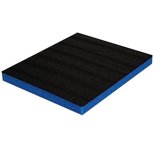 Werkzeugeinlage, Koffereinlage, Shadow Board, Multilayerschaumstoff für Werkzeugwagen 70 mm dick (350 x 400 x 70 mm, schwarz/blau) Werkzeugeinlage, Koffereinlage, Shadow Board, Multilayerschaumstoff für Werkzeugwagen 70 mm dick (350 x 400 x 70 mm, schwarz/blau) von Gummifritz24de