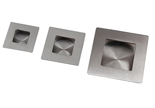 Gummiprodukt MB788 - Edelstahl Möbelgriff in 3 verschiedenen Größen Schrank-Schubladen-Möbel-Griff Muldengriff Griffmulde (40x40mm) von Gummiprodukt