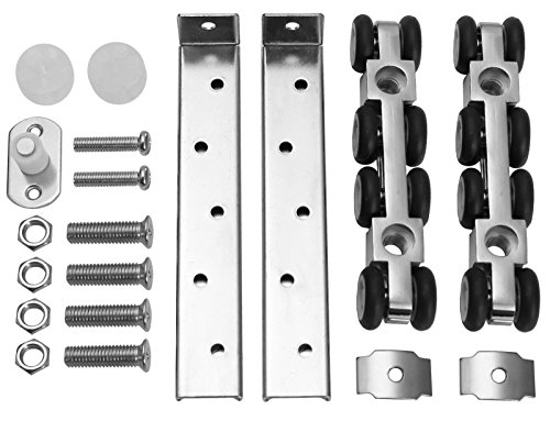 Schiebetürbeschlag Rollwagen für 25mm Laufprofil (8 Räder für 120kg) von Gummiprodukt