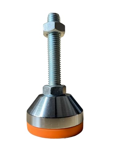Schwerlast Maschinenfuß - höhenverstellbar - Schwingungsdämpfung - in verschiedenen Größen (50x90mm(M12)) von Gummiprodukt