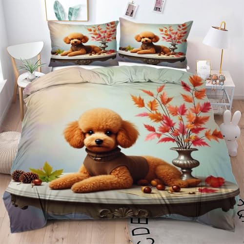 Gumntun Bettwäsche 200×200 cm Brauner TeddybäRhund, 3D Gedruckter Bettbezug-Set für Doppelbett, Leicht & Atmungsaktiv Steppdeckenbezug mit 2 Kissenbezug 80x80 cm Gumntun Bettwäsche 200×200 cm Brauner TeddybäRhund, 3D Gedruckter Bettbezug-Set für Doppelbett, Leicht & Atmungsaktiv Steppdeckenbezug mit 2 Kissenbezug 80x80 cm von Gumntun