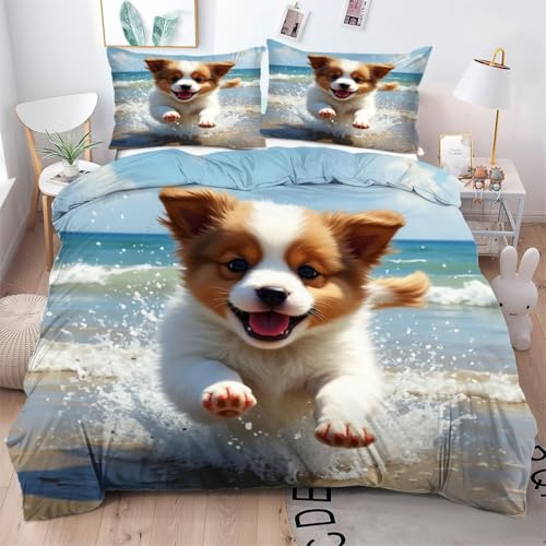 Gumntun Bettwäsche 200×200 cm Gelber Corgi-Hund, 3D Gedruckter Bettbezug-Set für Doppelbett, Leicht & Atmungsaktiv Steppdeckenbezug mit 2 Kissenbezug 80x80 cm Gumntun Bettwäsche 200×200 cm Gelber Corgi-Hund, 3D Gedruckter Bettbezug-Set für Doppelbett, Leicht & Atmungsaktiv Steppdeckenbezug mit 2 Kissenbezug 80x80 cm von Gumntun
