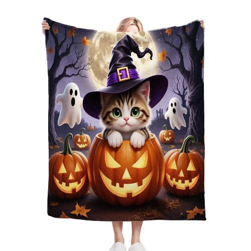 Gumntun Kuscheldecke Kinder 130x150 cm KüRbiskäTzchen, Sofa Couch Wohn Bett Fleecedecke für Geschenke, Sofadecke Kinderdecke für Mädchen Junge Passend zu Allen Jahreszeiten Gumntun Kuscheldecke Kinder 130x150 cm KüRbiskäTzchen, Sofa Couch Wohn Bett Fleecedecke für Geschenke, Sofadecke Kinderdecke für Mädchen Junge Passend zu Allen Jahreszeiten von Gumntun