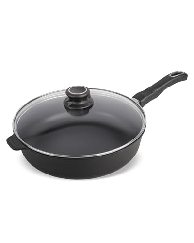 Set Original Gundel GUSS-Hochrandpfanne, Ø 28 cm, Höhe 7,5 cm, Pfanne hoher Rand mit Glasdeckel, PFOA-frei, abnehmbarer Designer-Stiel Set Original Gundel GUSS-Hochrandpfanne, Ø 28 cm, Höhe 7,5 cm, Pfanne hoher Rand mit Glasdeckel, PFOA-frei, abnehmbarer Designer-Stiel von Gundel Pfannen