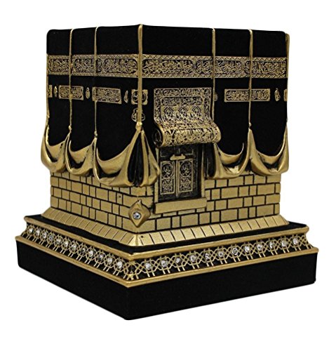 Home Table Decor Kaba Nachbildung Modell Schaustück Buchstütze Eid Geschenk (Mini, Gold) von Gunes