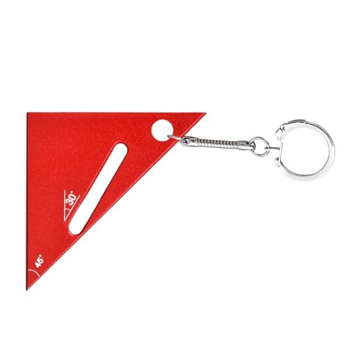 Aluminum Alloy Triangle Ruler, Small Measurement Tool, 1.77x1.77 Inches Alloy Metal 90/45 Degree Protractor with Clear Marking, Durable Build, Portable Carpenter Square for Woodworking and Carpentry Aluminum Alloy Triangle Ruler, Small Measurement Tool, 1.77x1.77 Inches Alloy Metal 90/45 Degree Protractor with Clear Marking, Durable Build, Portable Carpenter Square for Woodworking and Carpentry von Gungtj