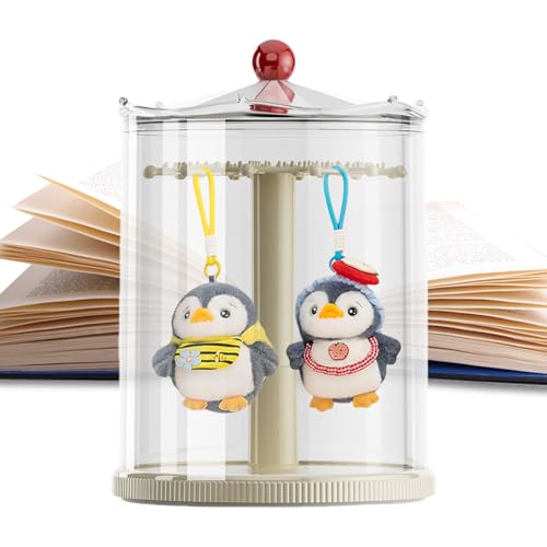 Doll Display -Hülle - klaren rotierbare Organisator für Plüschspielzeug und Sammlerstücke, staubessicheres geschlossenes Design mit reibungsloser Rotation, Displaykoffer für die Verwendung von Hausdek von Gungtj