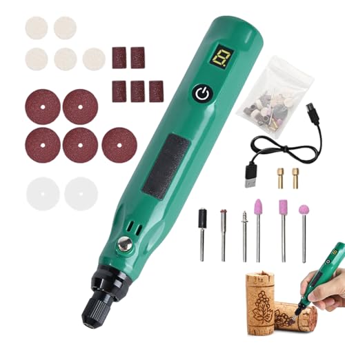 Graveur Pen - USB -Ladungs ​​-Rotary -Werkzeug zum Schleifen, tragbares Handheldbohrer -Polieren mit einstellbaren Geschwindigkeitsmodi, Multi -Purpose -Handwerkswerkzeug für Schmuck, Holz, Glas, Meta von Gungtj