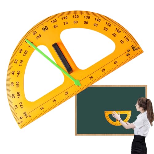 Großer Lehrer-Winkelmesser, Lehr-Winkelmesser, 45 x 24 x 2,9 cm, großes digitales Design, Messwerkzeuge, Mathematikunterricht, für Ingenieure, trocken abwischbare Tafel, multifunktionale Großer Lehrer-Winkelmesser, Lehr-Winkelmesser, 45 x 24 x 2,9 cm, großes digitales Design, Messwerkzeuge, Mathematikunterricht, für Ingenieure, trocken abwischbare Tafel, multifunktionale von Gungtj