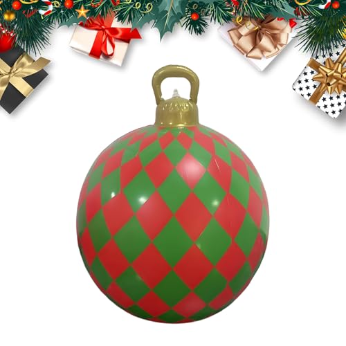 Gungtj Aufblasbare Weihnachtskugeln Für Den Außenbereich | 60 cm Große Gartendekoration | Weihnachtsdekoration Ornamente | Für Dachvorsprunge Baumäste Rasen Boden Wohnzimmer Schlafzimmer Gungtj Aufblasbare Weihnachtskugeln Für Den Außenbereich | 60 cm Große Gartendekoration | Weihnachtsdekoration Ornamente | Für Dachvorsprunge Baumäste Rasen Boden Wohnzimmer Schlafzimmer von Gungtj