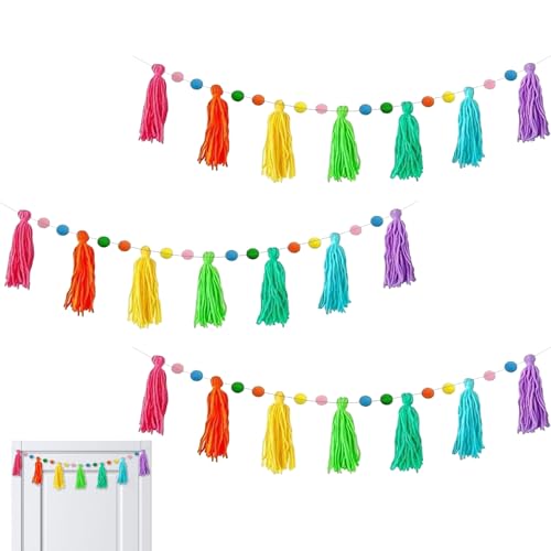 Gungtj Boho Girlande Für Klassenzimmer,3 Stück Bunte Boho Band Girlande,Dekorationen Für Zuhause Für Decke Wand Tür | Pinnwand Dekoration Für Grundschule Bibliothek Kindergarten Und Gungtj Boho Girlande Für Klassenzimmer,3 Stück Bunte Boho Band Girlande,Dekorationen Für Zuhause Für Decke Wand Tür | Pinnwand Dekoration Für Grundschule Bibliothek Kindergarten Und von Gungtj