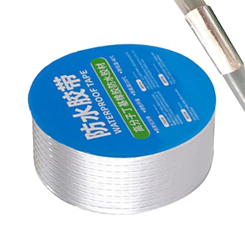 Gungtj Dampfsperrband, Klempnerband für Lecks | Starkes, wasserfestes Klebeband,Selbstklebendes, temperaturbeständiges Dichtungsband aus Aluminiumfolie für die Reparatur von Wohnmobilen, Glas- und Gungtj Dampfsperrband, Klempnerband für Lecks | Starkes, wasserfestes Klebeband,Selbstklebendes, temperaturbeständiges Dichtungsband aus Aluminiumfolie für die Reparatur von Wohnmobilen, Glas- und von Gungtj