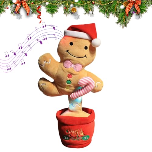 Gungtj Elektrischer Weihnachtsbaum Tanz Musik Spielzeug | Elektrische Singende Leuchtende Weihnachtsbaum Figur,Saisonale Deko Für Schlafzimmer Thanksgiving Feiertag Geburtstag von Gungtj