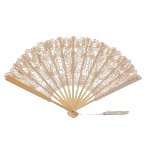 Gungtj Faltbarer Ventilator, Handventilator, elegante Fächer für Hochzeit, Party, Tanz, Bühne, Theateraufführungen von Gungtj