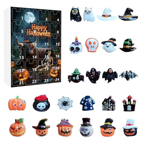 Gungtj Halloween Adventskalender Grusel - Gruselige Statue Deko | 24-tägiger Adventskranz Mit Unheimlichen Figuren Für Kaminregal Schreibtisch Fensterbank Heimdekoration Kinder Erwachsene Gungtj Halloween Adventskalender Grusel - Gruselige Statue Deko | 24-tägiger Adventskranz Mit Unheimlichen Figuren Für Kaminregal Schreibtisch Fensterbank Heimdekoration Kinder Erwachsene von Gungtj